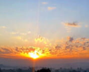 Time of daybreak, sunrise, dawn